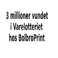 3 millioner vundet i BolbroPrint i Varelotteriet